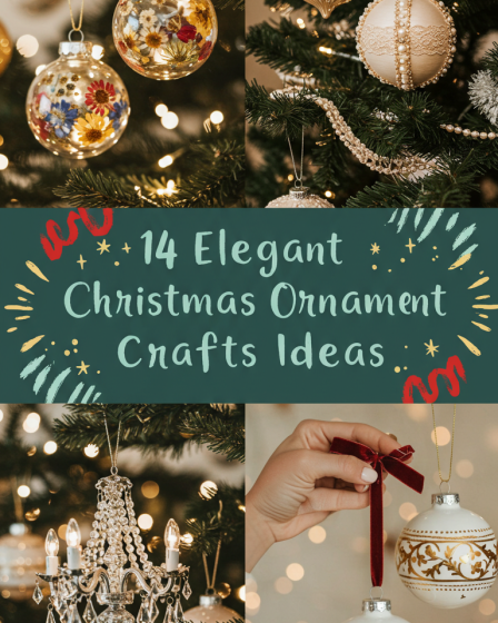14 Elegant Christmas Ornament Crafts Ideas