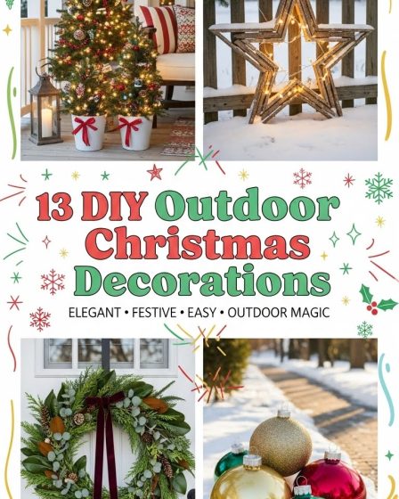 13 Elegant DIY Outdoor Christmas Decorations 13 Elegant DIY Outdoor Christmas Decorations