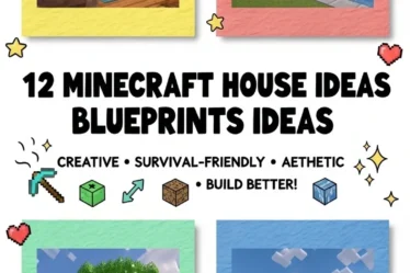 12 Minecraft House Ideas Blueprints Ideas