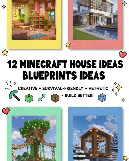 12 Minecraft House Ideas Blueprints Ideas 12 Minecraft House Ideas Blueprints Ideas