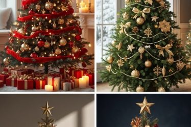 14 Red Green and Gold Christmas Tree Ideas