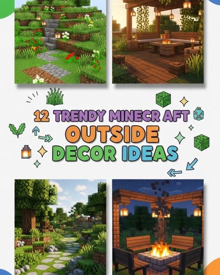 12 Trendy Minecraft Outside Decor Ideas