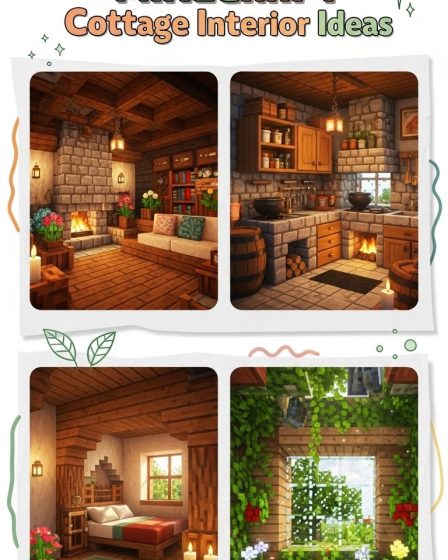13 Amazing Minecraft Cottage Interior Ideas