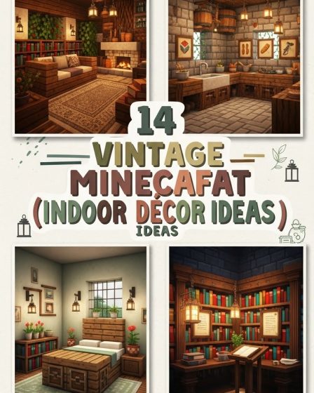 14 Vintage Minecraft Indoor Décor Ideas