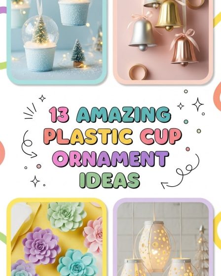 13 Amazing Plastic Cup Ornament Ideas