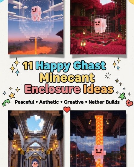 11 Happy Ghast Minecraft Enclosure Ideas