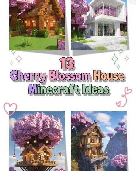 13 Cherry Blossom House Minecraft Ideas