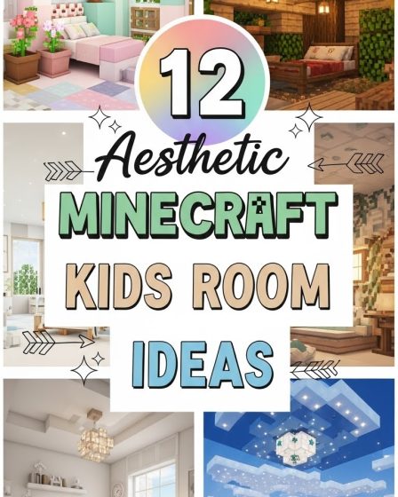 12 Aesthetic Minecraft Kids Room Ideas