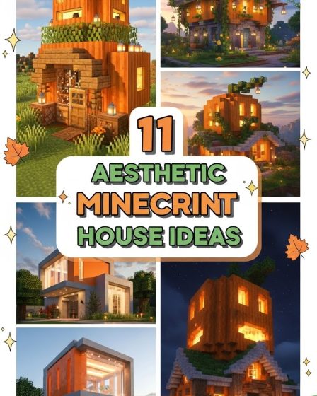 11 Aesthetic Minecraft Pumpkin House Ideas