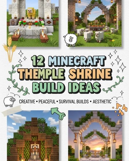 12 Minecraft Sheep Temple Shrine Build Ideas 12 Minecraft Sheep Temple Shrine Build Ideas