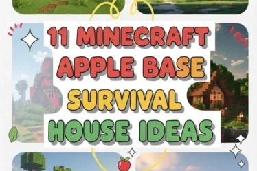 11 Minecraft Apple Base Survival House Ideas