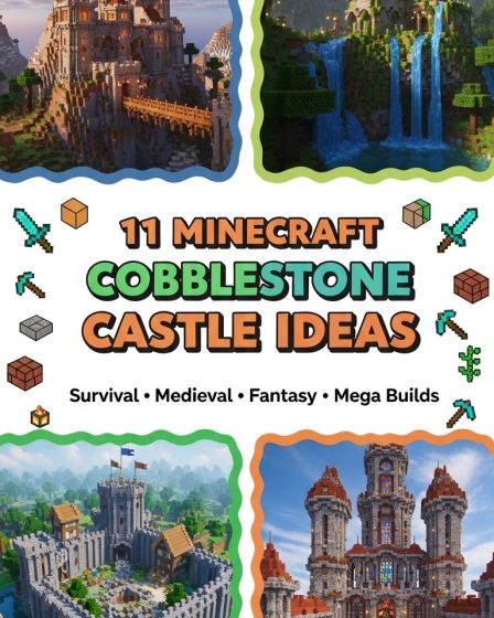 11 Minecraft Cobblestone Castle Ideas 11 Minecraft Cobblestone Castle Ideas