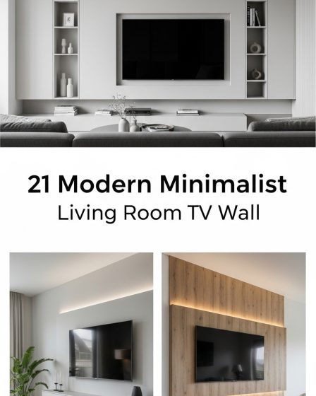 21 Modern Minimalist Living Room TV Wall 21 Modern Minimalist Living Room TV Wall