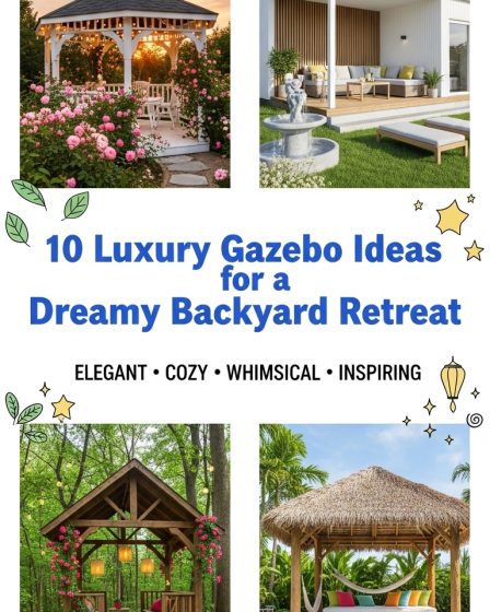 10 Luxury Gazebo Ideas for a Dreamy Backyard Retreat 10 Luxury Gazebo Ideas for a Dreamy Backyard Retreat