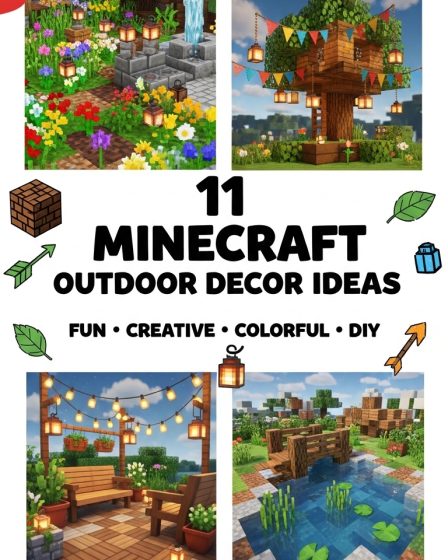 11 Minecraft Outdoor Decor Ideas 11 Minecraft Outdoor Decor Ideas