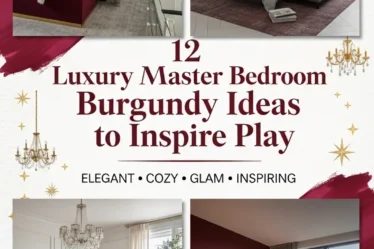 22 Luxury Master Bedroom Burgundy
