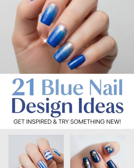 21 Blue Nail Design Ideas