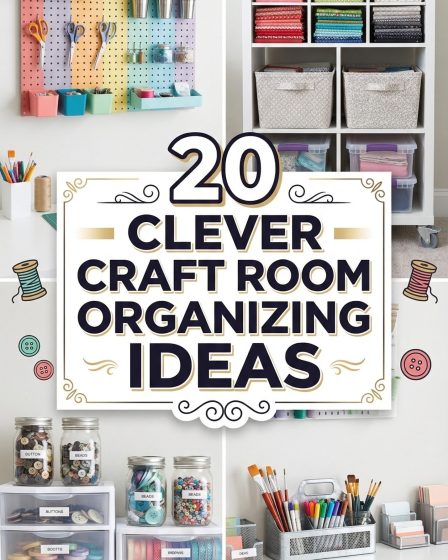 20 Craft Room Ideas Organizing 20 Craft Room Ideas Organizing