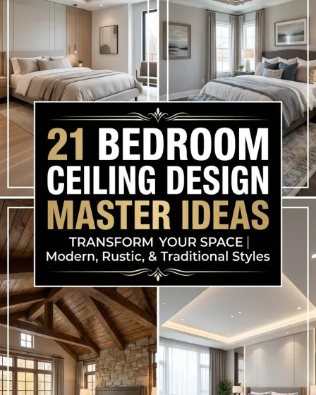 21 Bedroom Ceiling Design Master Ideas