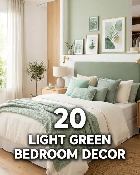 20 Light Green Bedroom Decor