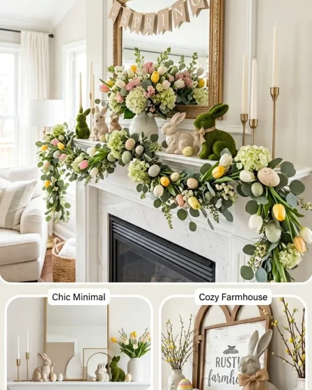 21 Easter Decor Mantel Mantle 21 Easter Decor Mantel Mantle