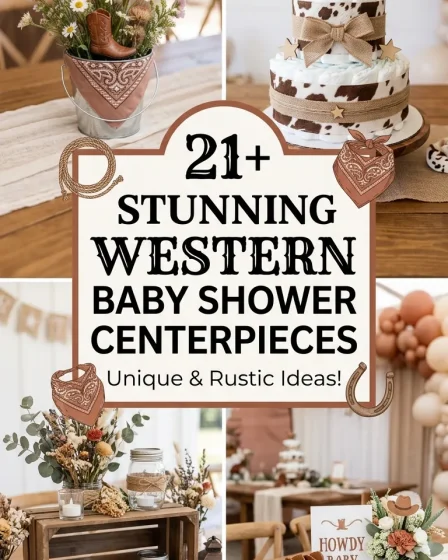 21 Baby Shower Centerpieces Western