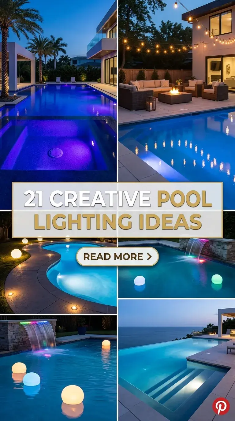 21 Creative Pool Lighting Ideas