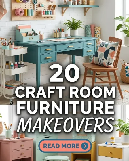 20 Craft Room Furniture Makeovers 20 Craft Room Furniture Makeovers