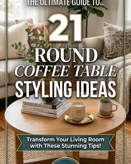 21 Round Coffee Table Styling Ideas 21 Round Coffee Table Styling Ideas