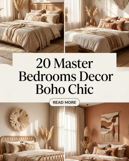 20 Master Bedrooms Decor Boho Chic