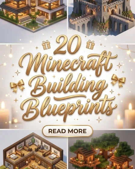 20 Minecraft Building Blueprints 20 Minecraft Building Blueprints