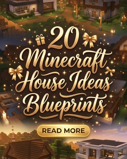20 Minecraft House Ideas Blueprints