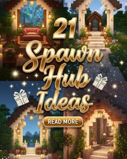 21 Minecraft Spawn Hub Ideas