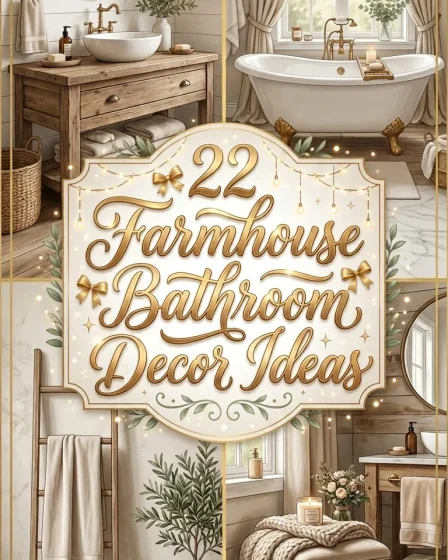 22 Farmhouse Bathroom Decor Ideas 22 Farmhouse Bathroom Decor Ideas