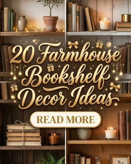 20 Farmhouse Bookshelf Decor Ideas 20 Farmhouse Bookshelf Decor Ideas