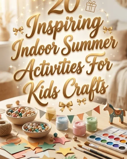 Inspiring Indoor Summer Activities For Kids Crafts