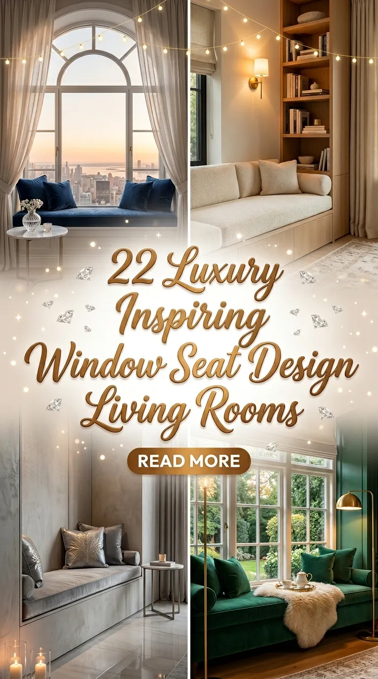 22 Luxury Inspiring Window Seat Design Living Rooms