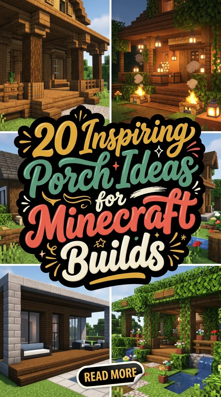 20 Inspiring Porch Ideas for Minecraft Builds