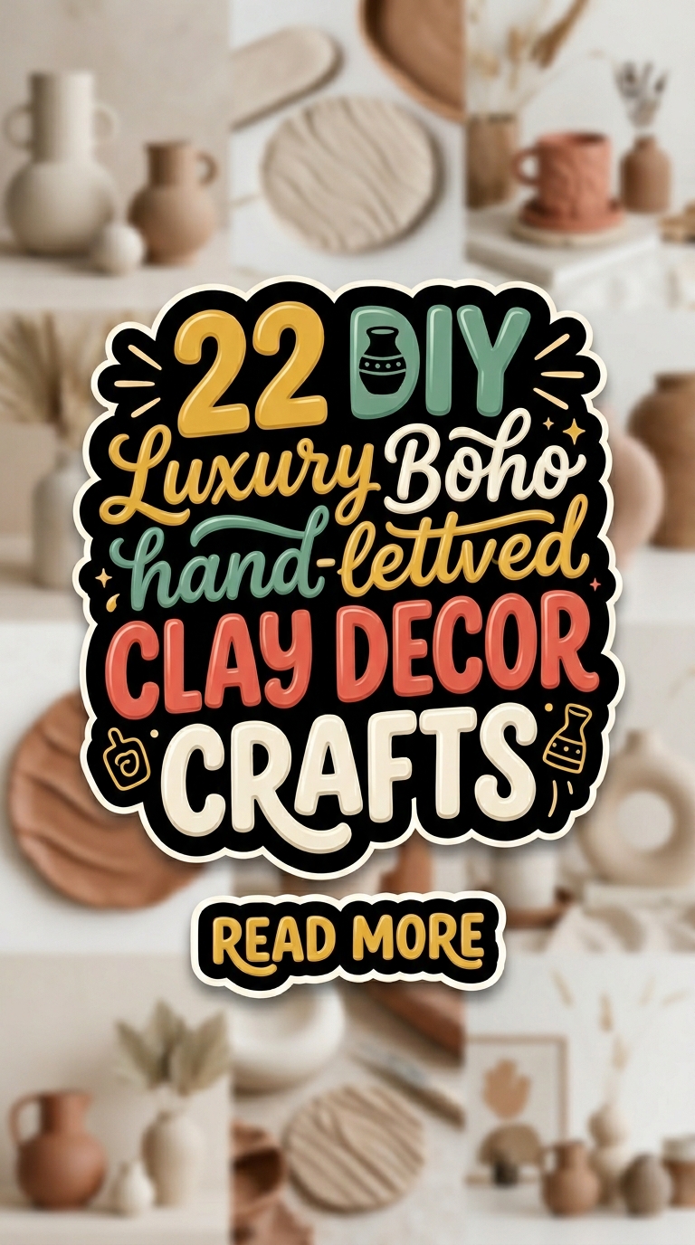 22 DIY Boho Clay Decor Crafts