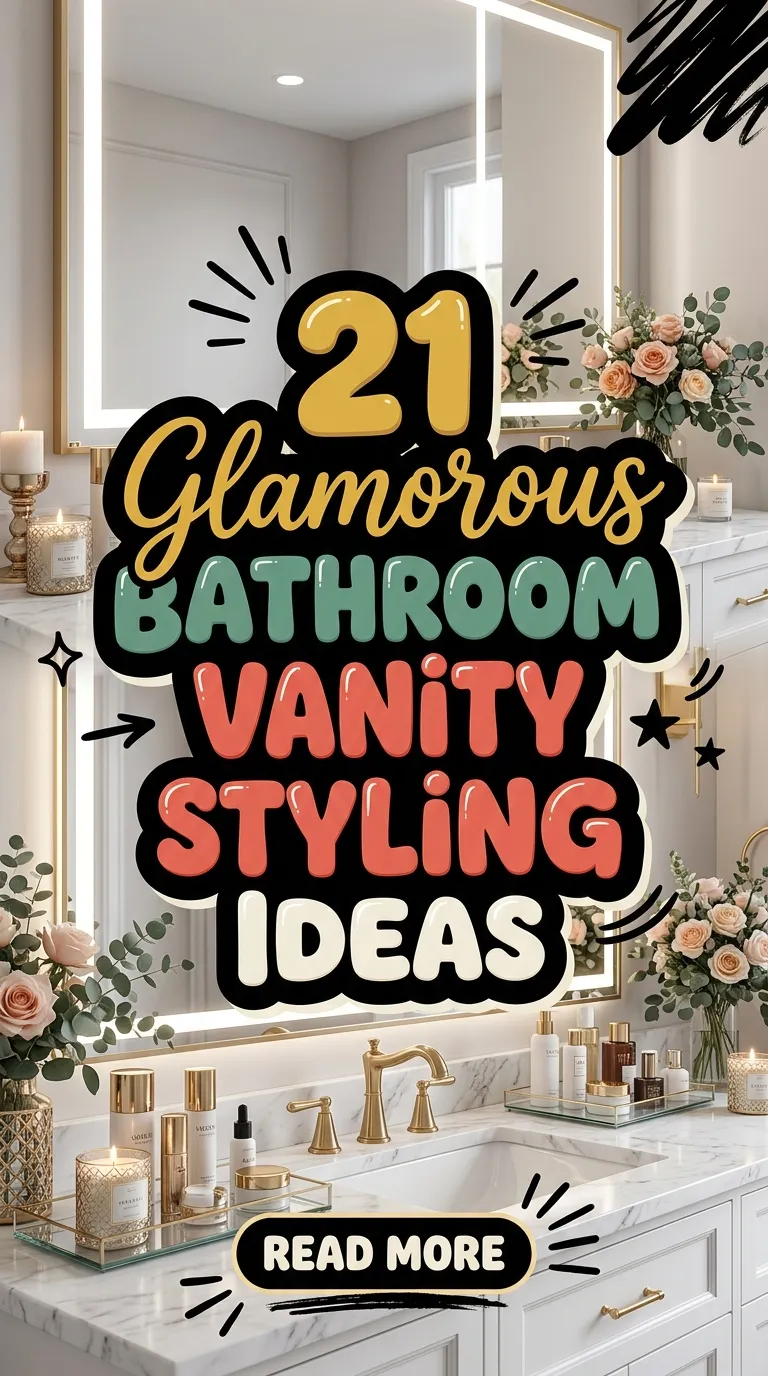 21 Glamorous Bathroom Vanity Styling Ideas
