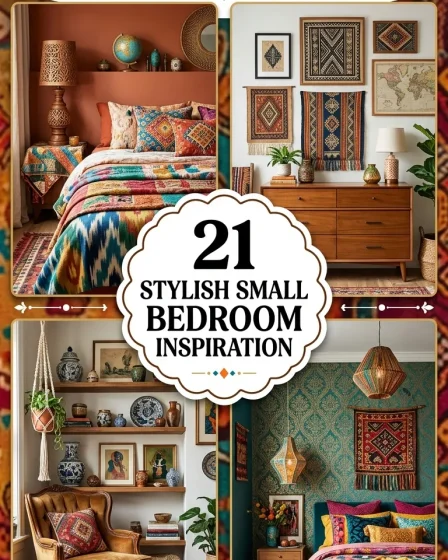 21 Stylish Small Bedroom Inspiration