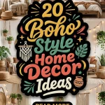 20 Boho Style Home Decor Ideas