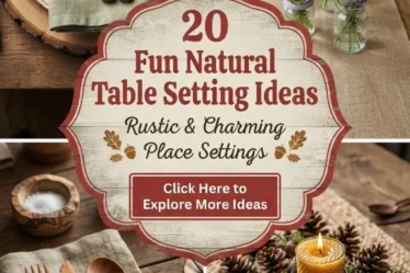 20 Fun Natural Table Setting Ideas