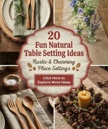 20 Fun Natural Table Setting Ideas