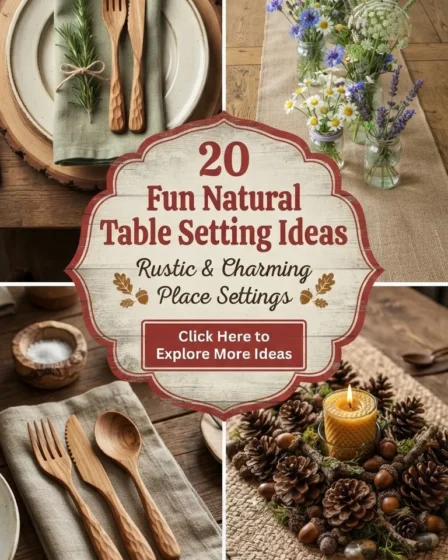 20 Fun Natural Table Setting Ideas 20 Fun Natural Table Setting Ideas