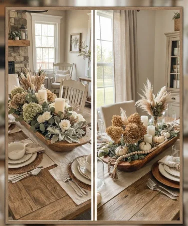 20 DIY Neutral Table Centerpiece Ideas
