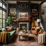 20 Dark Farmhouse Living Room Ideas