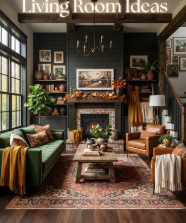 20 Dark Farmhouse Living Room Ideas
